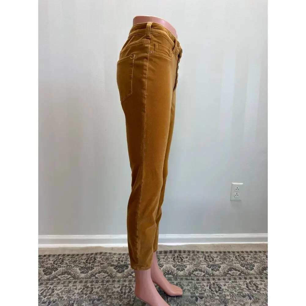ANTHROPOLOGIE PILCRO Women’s Skinny Corduroy Button Fly Ankle Jeans Sz 29 - Picture 2 of 12